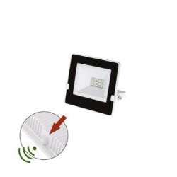Προβολέας LED-SMD 10W Φωτοκύτταρο 4000Κ IP65 Λευκός / Μάυρος - 3-030101 - adeleq