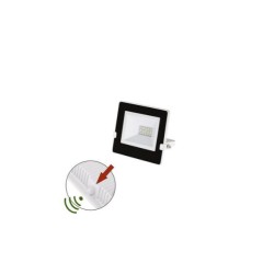 Projector led SMD 2835 slim 10W 230V 120'' with light sensor 4000K IP65 White - adeleq