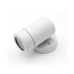 Φωτιστικό Πολυκαρμπονικό PC Επίτοιχο Μονής κατέυθυνσης Λευκό 1XGU10 - adeleq