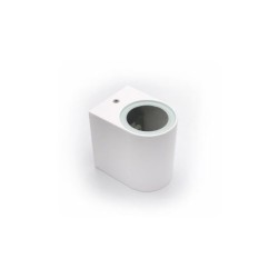 Φωτιστικό Πολυκαρμπονικό PC Επίτοιχο Οβάλ Λευκό 1XGU10 - adeleq