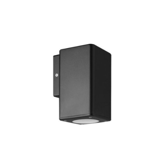 Φωτιστικό Πολυκαρμπονικό PC Επίτοιχο Μονής κατέυθυνσης Τετράγωνο D:76mm GU10 IP54 Λευκό - adeleq