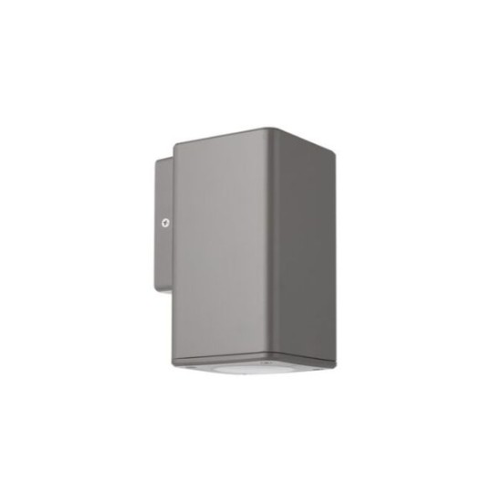 Φωτιστικό Πολυκαρμπονικό PC Επίτοιχο Μονής κατέυθυνσης Τετράγωνο D:76mm GU10 IP54 Λευκό - adeleq