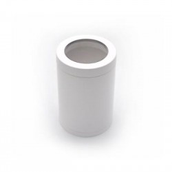 Φωτιστικό Πολυκαρμπονικό PC Οροφής Κύλινδρος  Λευκό 1XGU10 - adeleq