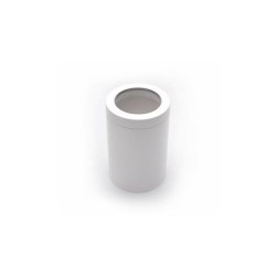 Φωτιστικό Πολυκαρμπονικό PC Οροφής Κύλινδρος  Λευκό 1XGU10 - adeleq