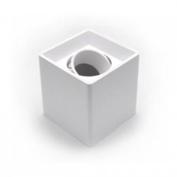 Ceiling Light 1XGU10 Square White - Adeleq