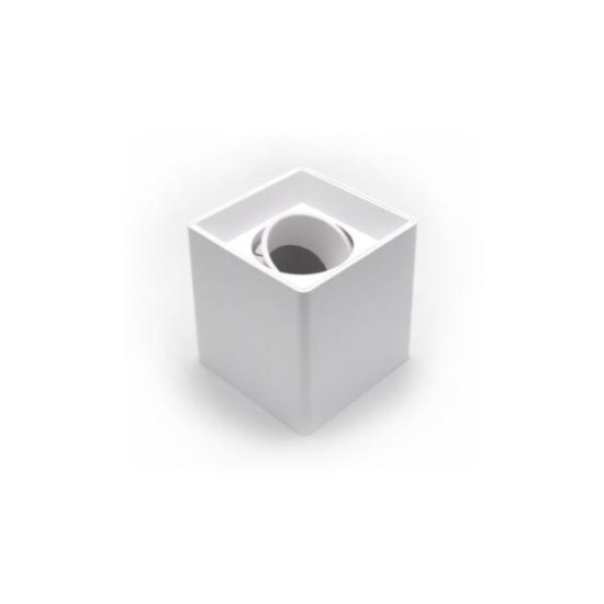 Ceiling Light 1XGU10 Square White - Adeleq