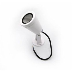 Φωτιστικό Κήπου Κωνικό Πολυκαρμπονικό PC Με Βάση Ντουί GU10 IP65 Λευκό - adeleq