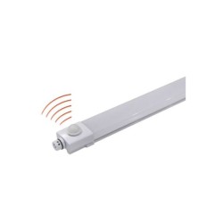 Φωτιστικό LED Στεγανό PC Επεκτεινόμενο με ανιχνευτή κίνησης 120cm 36W 230V 4000K IP65 - adeleq