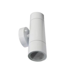 Σπότ Αλουμινίου Επίτοιχο Διπλής κατέυθυνσης επίτοιχο Λευκό Φ60 GU10 - adeleq