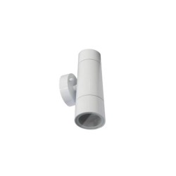 Σπότ Αλουμινίου Επίτοιχο Διπλής κατέυθυνσης επίτοιχο Λευκό Φ60 GU10 - adeleq