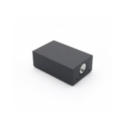 Φωτιστικό LED Αλουμινίου Επίτοιχο Ορθογώνιο Διπλής κατέυθυνσης 2x2W 3000k IP54 Γραφίτης- adeleq