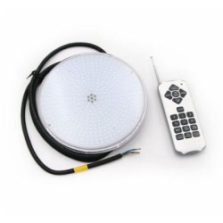 LED Λάμπα πισίνας ρητίνης 30W 12VDC IP68 RGB 2 Καλωδίων & Controller- adeleq