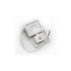 Προβολέας LED Ισχύος 10W Με ανιχνευτή κίνησης 4000Κ IP44 Λευκός / Λευκό IP65 50cm Καλώδιο - 3-31001 - adeleq