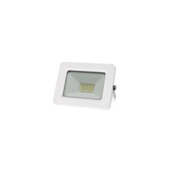 Προβολέας LED Ισχύος 10W 230V 3000K/4000Κ/6200Κ IP65 Λευκός/Μάυρος 50cm Καλώδιο - 3-391000 - adeleq