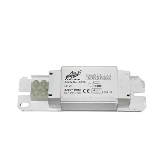 Ηλεκτρομαγνητικό Μπάλαστ PL 26W 230V - adeleq