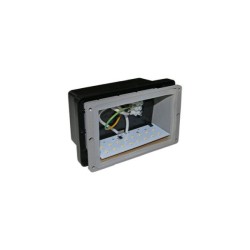 Alluminium body of Recessed Rectrangular Indirect lighting fitting 5295 16SMD warm white - adeleq 