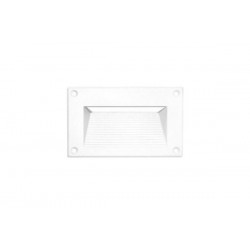 Alluminium Frame for body of Recessed Rectrangular Indirect lighting fitting 5295 white - adeleq