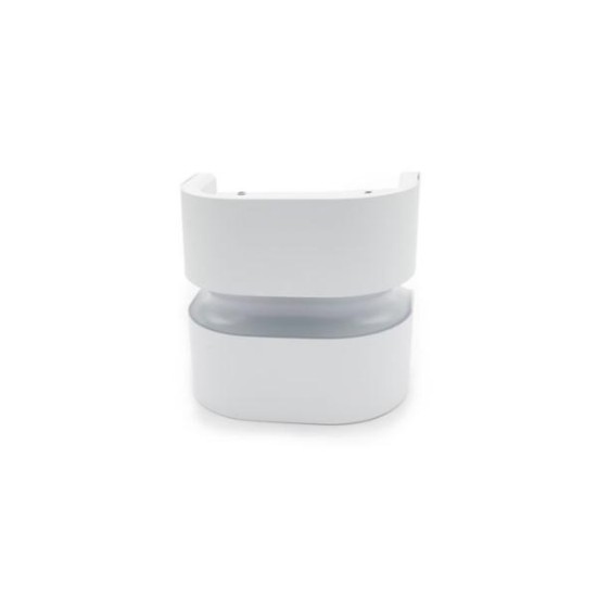 Φωτιστικό LED Αλουμινίου Επίτοιχο οβάλ Διπλής κατέυθυνσης 10W 3000k IP64 Λευκό - adeleq