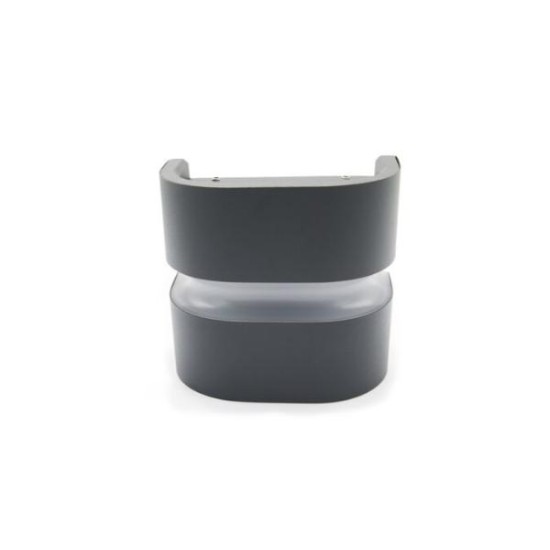 Φωτιστικό LED Αλουμινίου Επίτοιχο οβάλ Διπλής κατέυθυνσης 10W 3000k IP64 Λευκό - adeleq