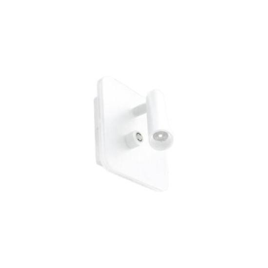 Απλίκα LED σπότ τοίχου τετράγωνη 9W 3000k λευκή  - adeleq