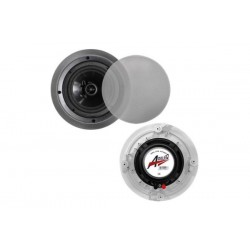 Ηχείο Ψευδοροφής Στρογγυλό 25W 8Ω Ασημί Σέτ 2Τέμ - adeleq