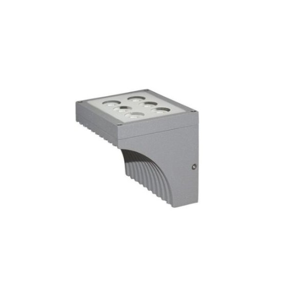 Φωτιστικό LED Αλουμινίου κυρτή μονής κατέυθυνσης 6W Θερμο Γκρί - adeleq