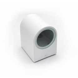 Φωτιστικό Αλουμινίου Επίτοιχο Οβάλ Μονής κατέυθυνσης Λευκό 1XGU10 - adeleq