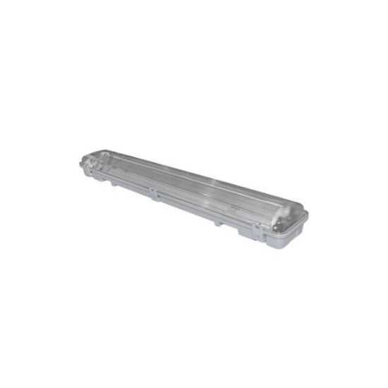 Waterproof Lighting Fitting IP65 ABS for Led T8 1x60cm (without ballast) - adeleq