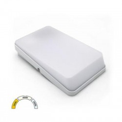 Απλικα LED Αλουμινίου Επίτοιχη 9W 3CCT IP54 Λευκή - adeleq