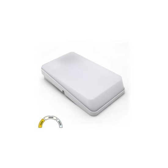 Απλικα LED Αλουμινίου Επίτοιχη 9W 3CCT IP54 Λευκή - adeleq