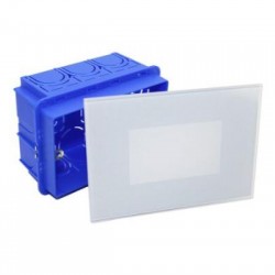 LED χωνευτό αλουμινίου 4W 230V CCT Γυαλί λευκό - adeleq