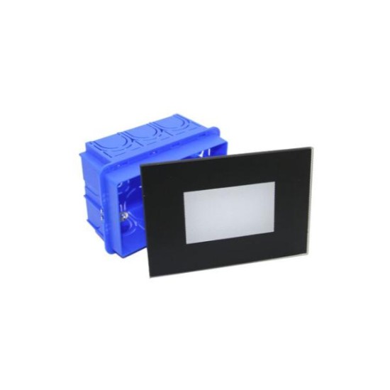 LED χωνευτό αλουμινίου 4W 230V CCT Γυαλί λευκό - adeleq