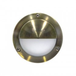 Πλαφονιέρα με σκίαστρο LED Αλουμινίου Στρογγυλή 1.2W Θερμό Αντικέ - adeleq