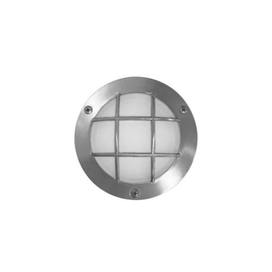 Πλαφονιέρα πλέγμα LED Αλουμινίου Στρογγυλή 2.4W Ψυχρό Σατινέ - adeleq