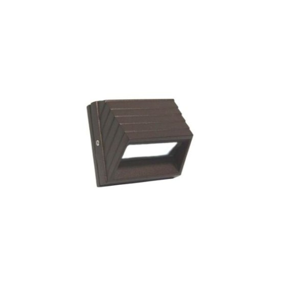 Φωτιστικό LED αλουμινίου κυρτό 1W 6300k Ψυχρό Γκρί - adeleq