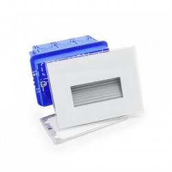 LED Φωτιστικό χωνευτό αλουμινίου εμμέσου 4W 230V CCT Λείο Γυαλί λευκό - adeleq