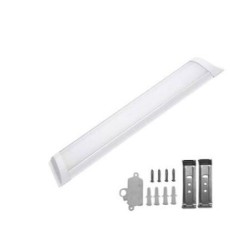 Φωτιστικό LED Οβάλ PC 90cm 18W 4000k 230V Λευκό IP20 - adeleq