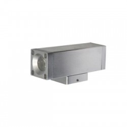 Σπότ LED Αλουμινίου Τετράγωνο 9221 Up/Down 2x1W Ασημί  - adeleq