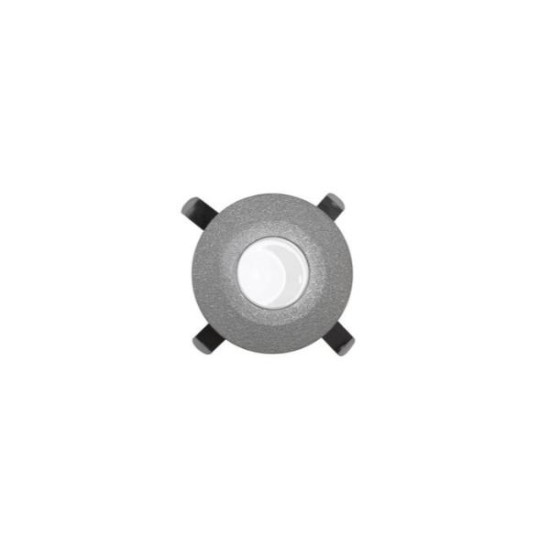 Πλάισιο στρογγυλό αλουμινίου φωτιστικού χωνευτό (9501 ) Λευκό  - adeleq