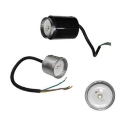 Φωτιστικό LED αλουμινίου Διαδρόμου Χωνευτό με κουτί 1W 15° 230VAC Θερμό 950300 - adeleq