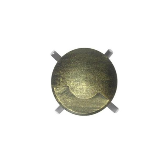 Πλάισιο στρογγυλό αλουμινίου 1 Θύρα φωτιστικού χωνευτό (9503 ) 15° Γκρί  - adeleq