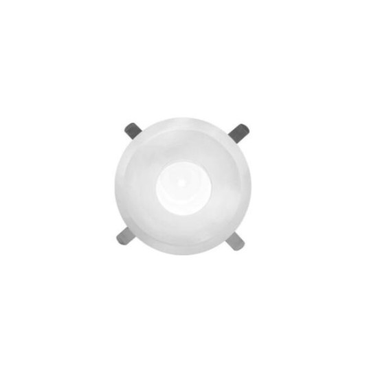 Πλάισιο στρογγυλό αλουμινίου φωτιστικού χωνευτό (9503 ) 15° Λευκό  - adeleq