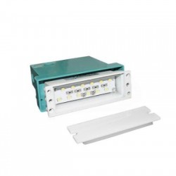 LED Φωτιστικό σώμα διαδρόμου αλουμινίου ορθογώνιο χωνευτό με κουτί 0.8W Θερμό - adeleq