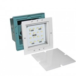 LED Φωτιστικό σώμα διαδρόμου αλουμινίου τετράγωνο χωνευτό με κουτί 1W Θερμό - adeleq