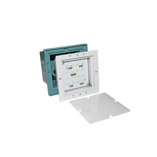 LED Φωτιστικό σώμα διαδρόμου αλουμινίου τετράγωνο χωνευτό με κουτί 1W Θερμό - adeleq