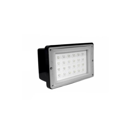 Alluminium body of Recessed Rectrangular big lighting fitting 9674 IP54 24led warm white - adeleq 