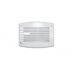 Πλάισιο αλουμινίου με γρίλια φωτιστικού ορθογώνιο χωνευτό (9674 ) Λευκό  - adeleq