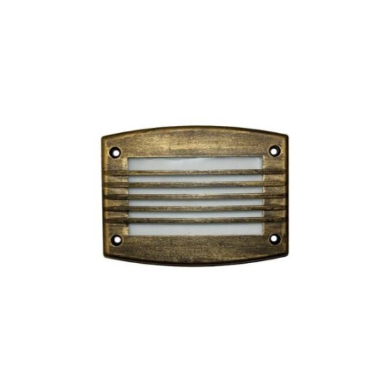 Πλάισιο αλουμινίου με γρίλια φωτιστικού ορθογώνιο χωνευτό (9674 ) Λευκό  - adeleq