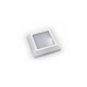 LED Ceiling Fixture PC Square D:125mm 4W CCT IP65 White - adeleq 