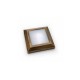 LED Ceiling Fixture PC Square D:125mm 4W 3000K IP65 White - adeleq 